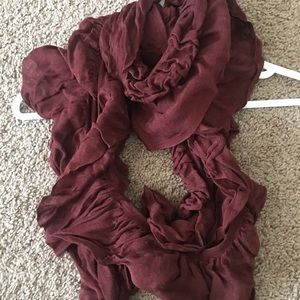 Maroon Infinity Scarf.